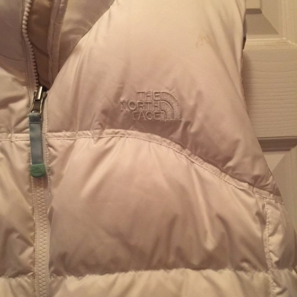 North Face 96 Retro Nuptse Down Puffer Vest 700 White Large Mint Condition - Picture 4 of 11